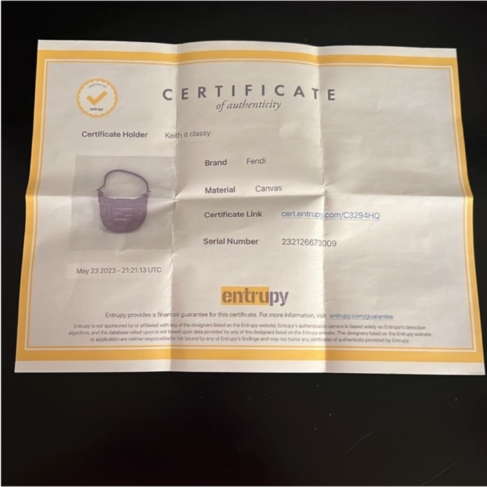 Fendi Zucca Canvas FF Logo Mini Croissant Bag | Vintage & Rare | Priced to Sell - Picture 14 of 17